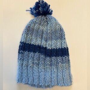 Blue Knitted Kids Beanie